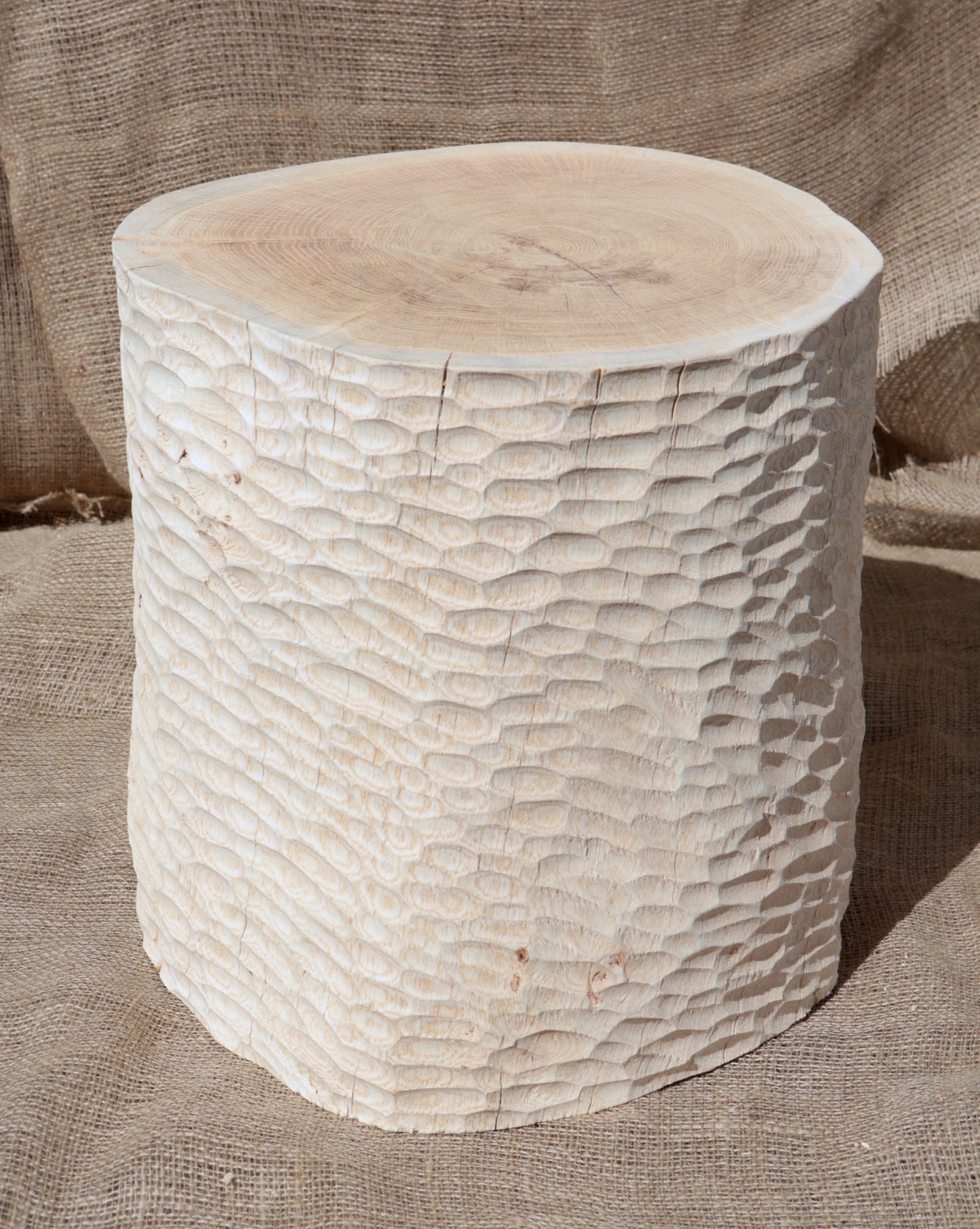 Chiseled Side Table and Seat