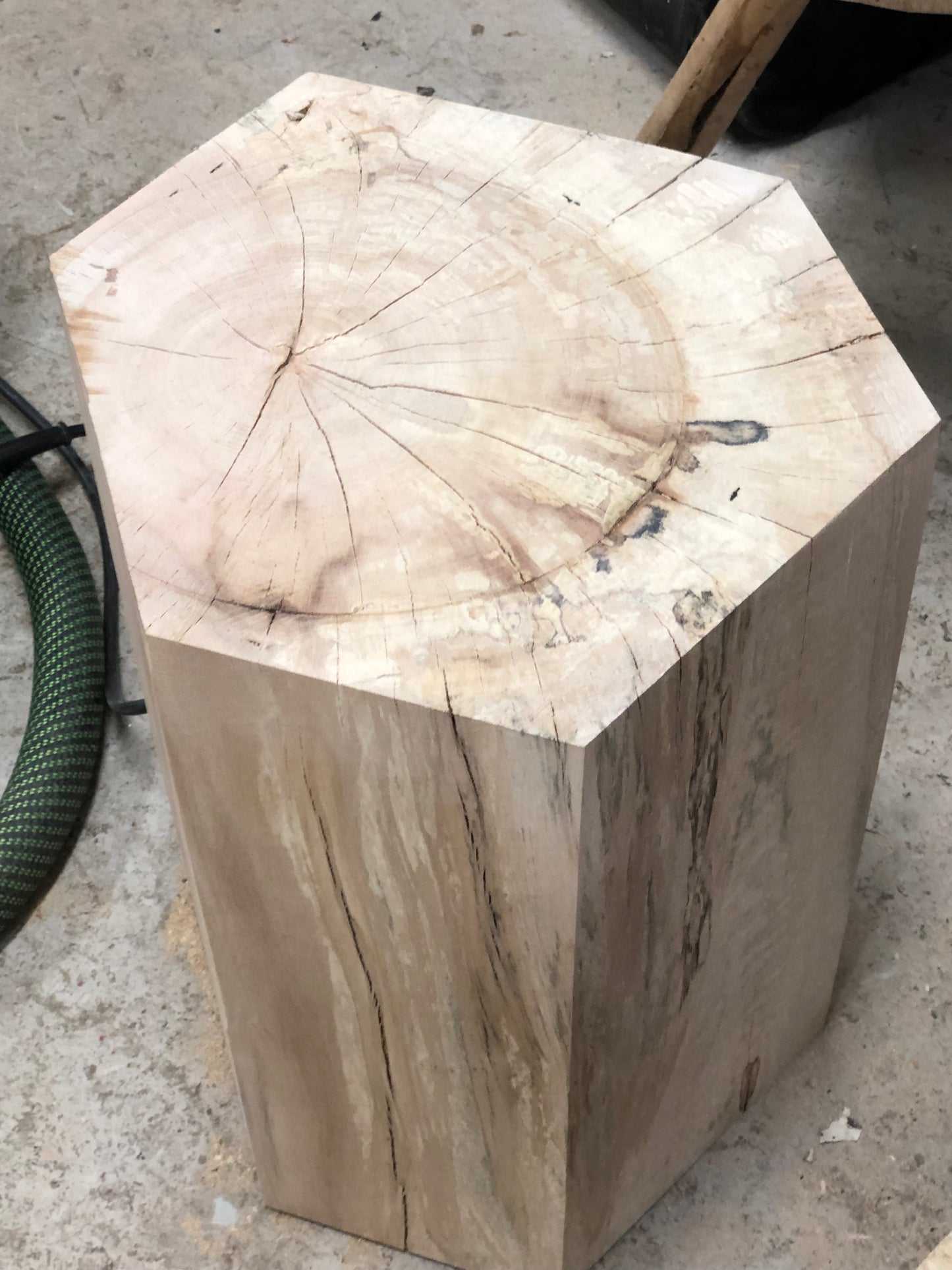 Hexagon Side Table and Seat