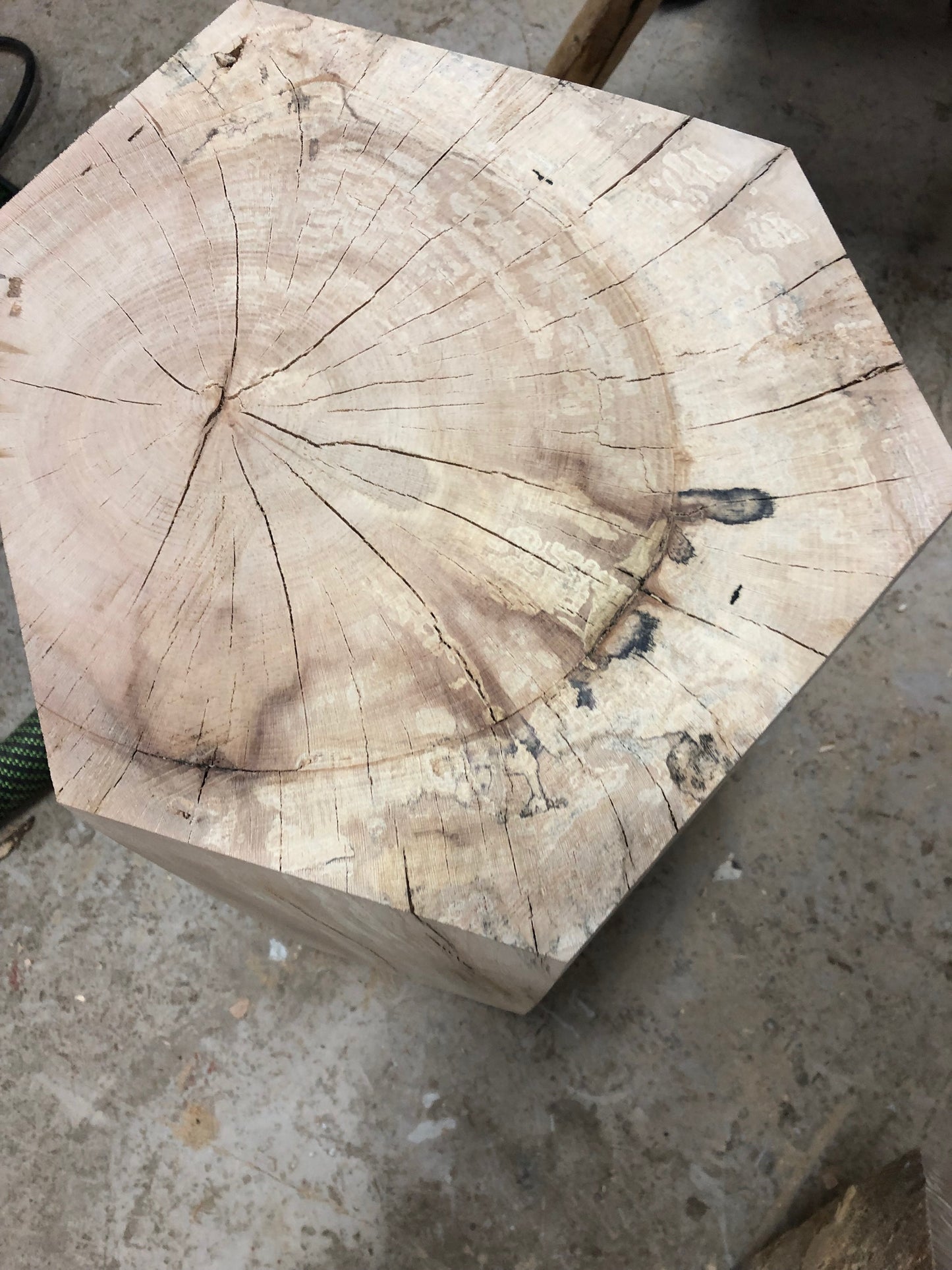 Hexagon Side Table and Seat