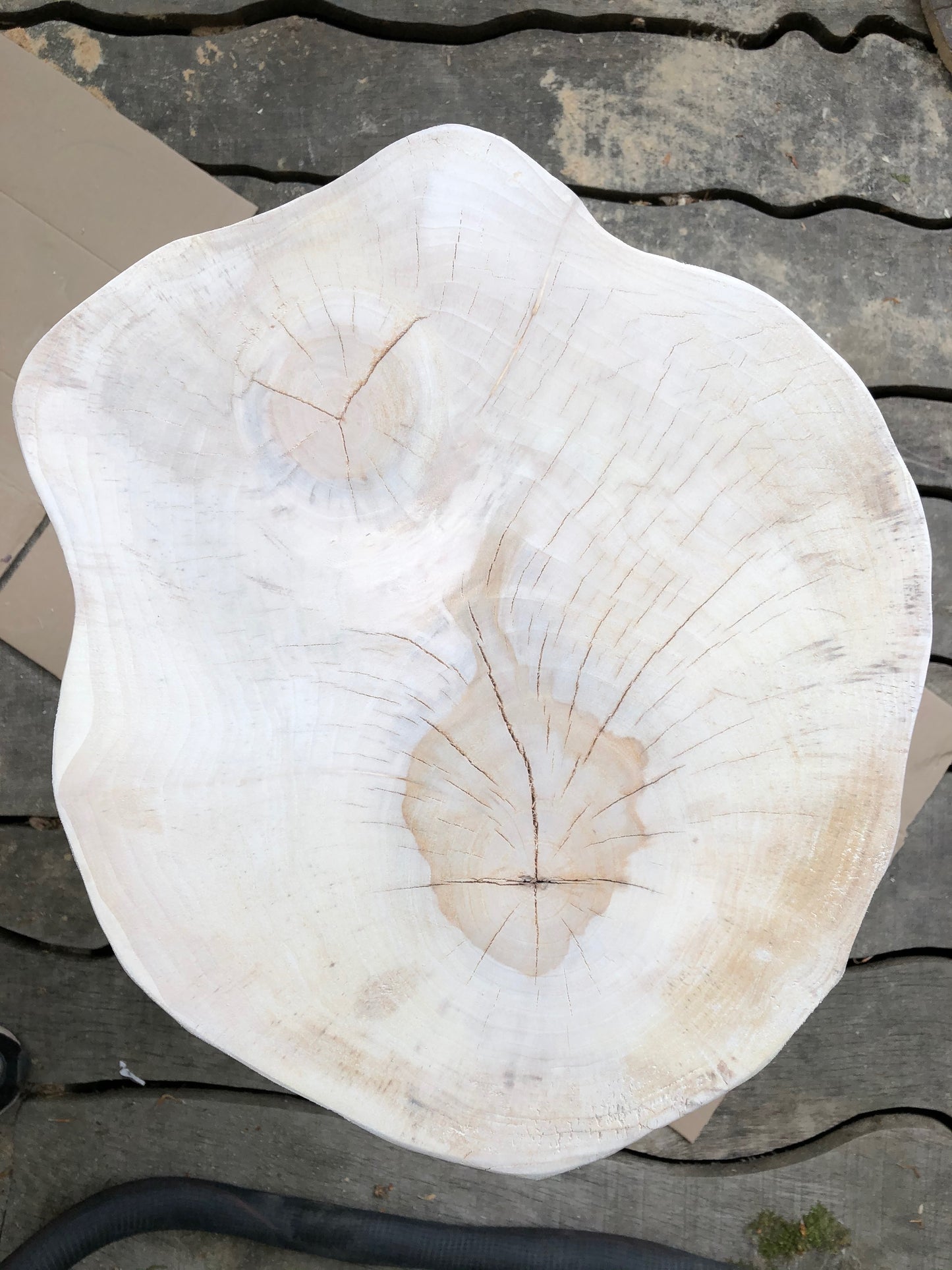 Chiseled Side Table and Seat