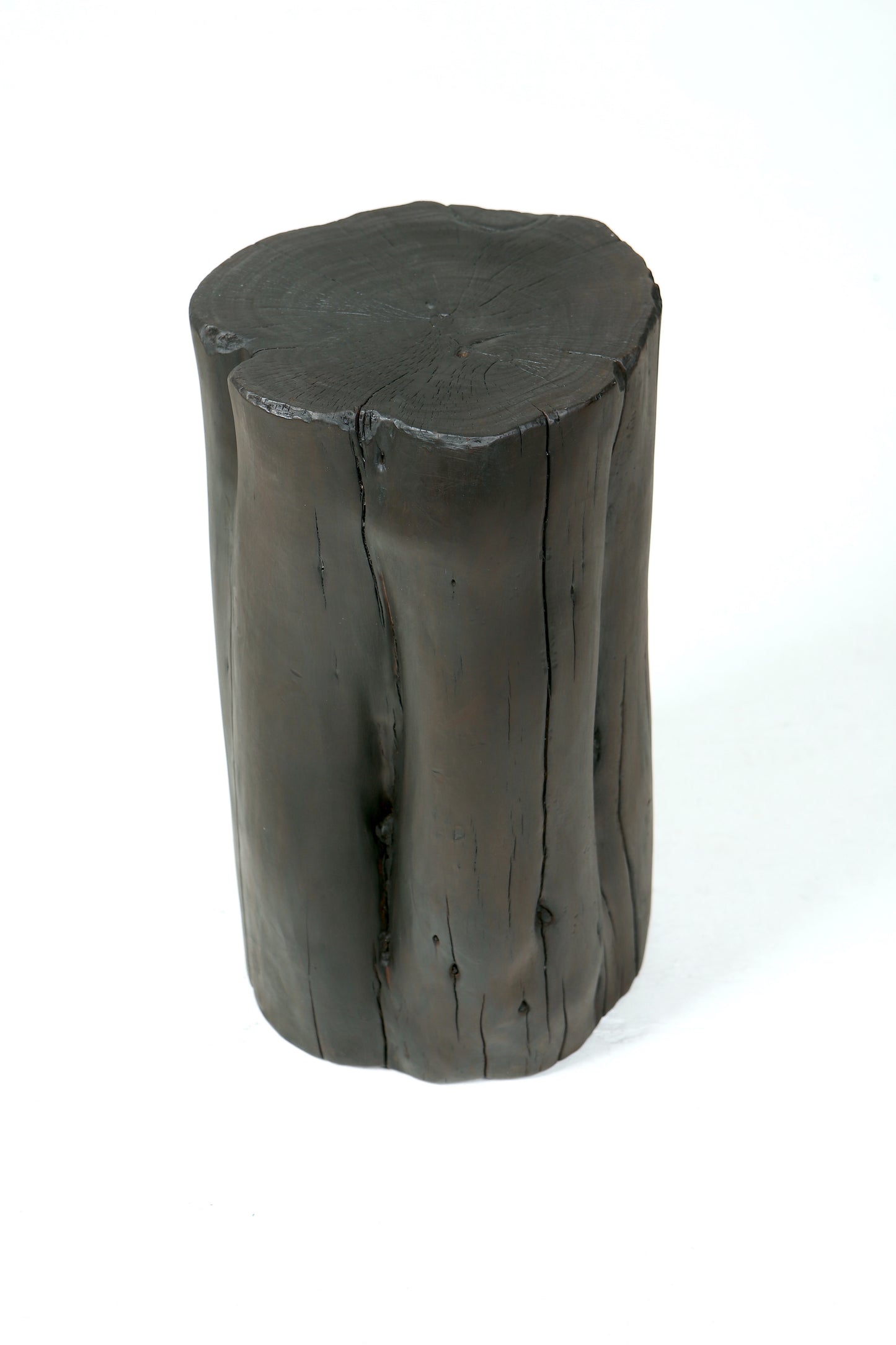 Charred Side Table and Seat