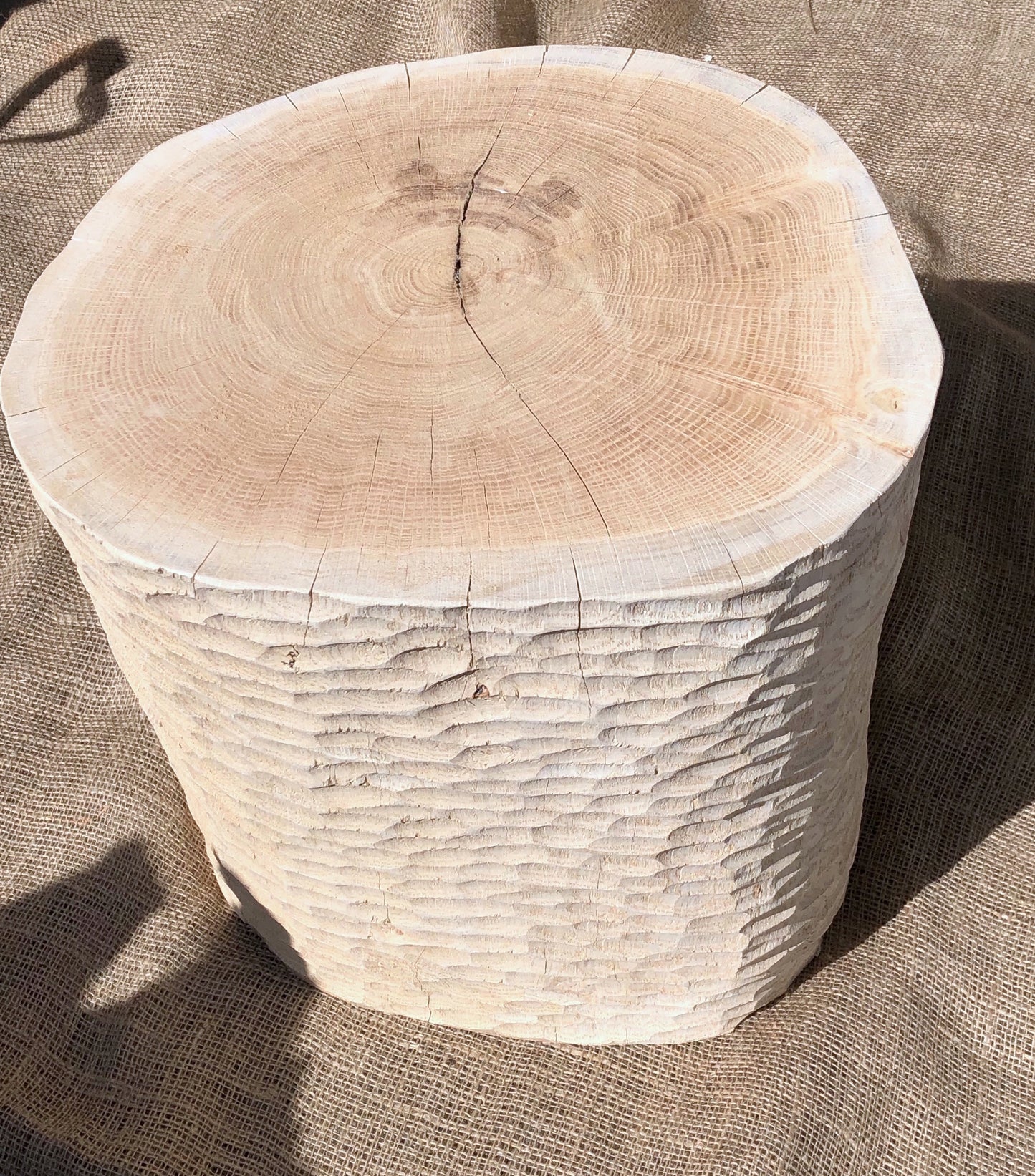Chiseled Side Table and Seat