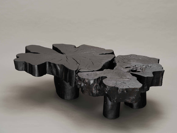 Black Double Blossom Table