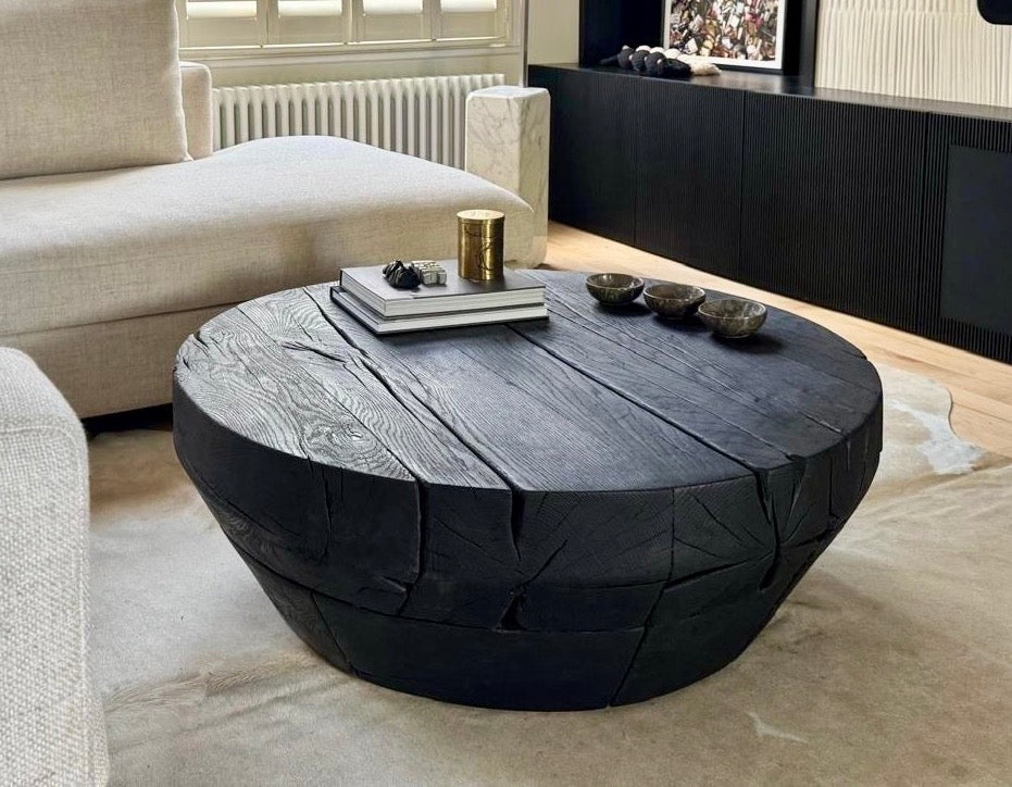 Charred coffee table