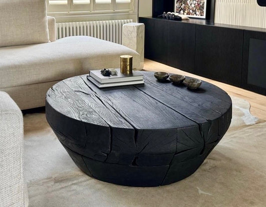Charred coffee table