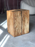 Spalted Square Side Table and Seat