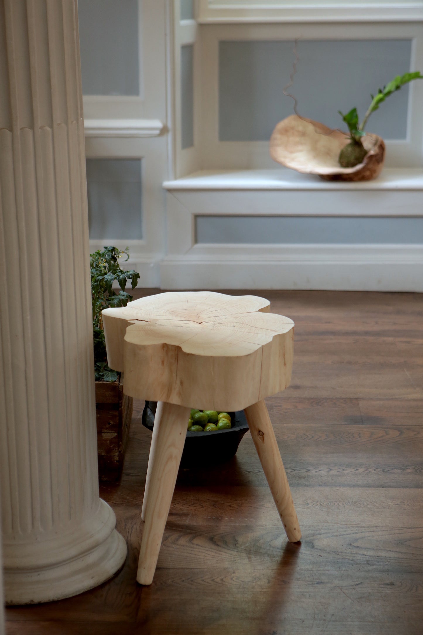 White Blossom Side Table