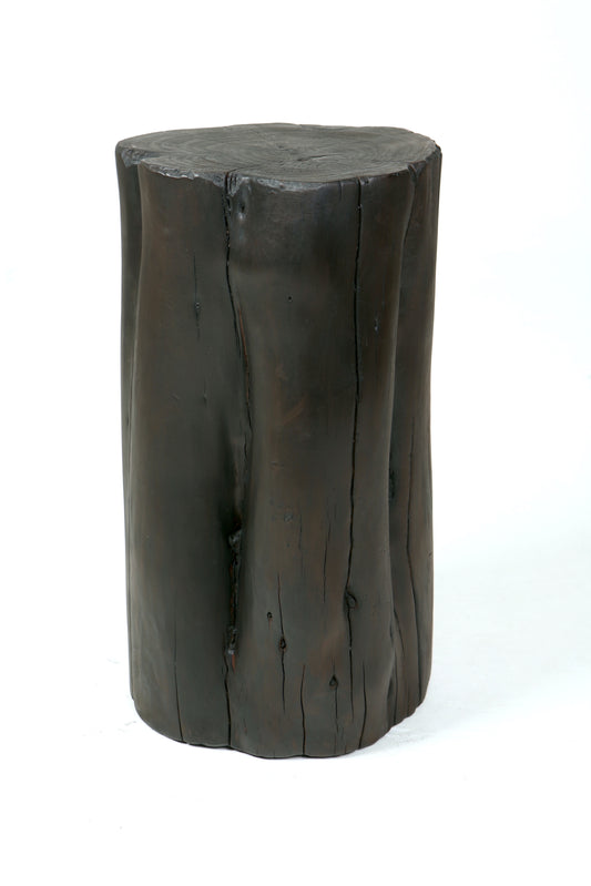 Charred Side Table and Seat